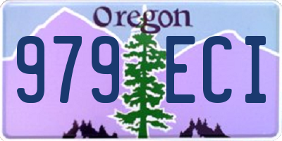 OR license plate 979ECI