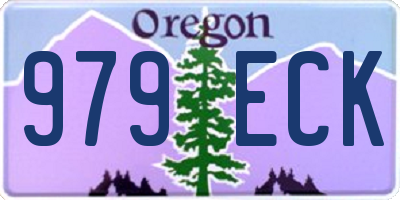 OR license plate 979ECK