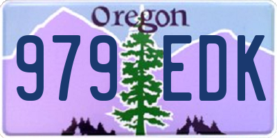 OR license plate 979EDK