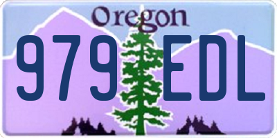 OR license plate 979EDL