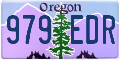 OR license plate 979EDR