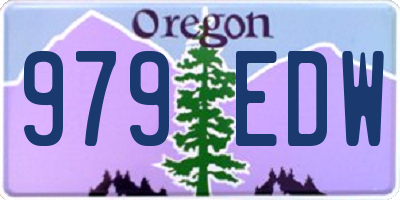 OR license plate 979EDW