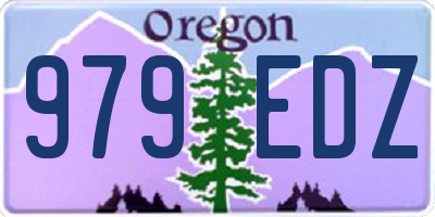 OR license plate 979EDZ
