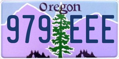 OR license plate 979EEE