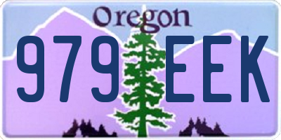 OR license plate 979EEK