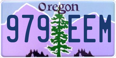 OR license plate 979EEM