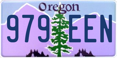 OR license plate 979EEN