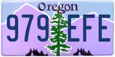 OR license plate 979EFE