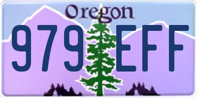 OR license plate 979EFF