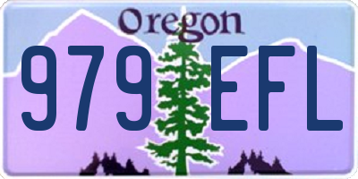 OR license plate 979EFL