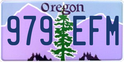 OR license plate 979EFM