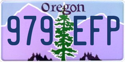 OR license plate 979EFP