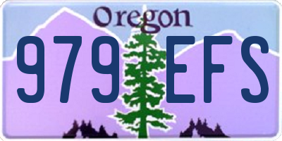 OR license plate 979EFS