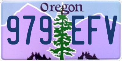 OR license plate 979EFV