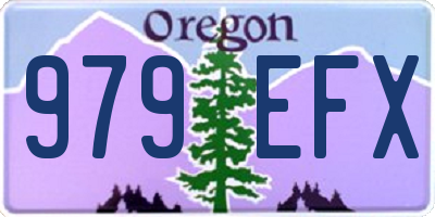 OR license plate 979EFX