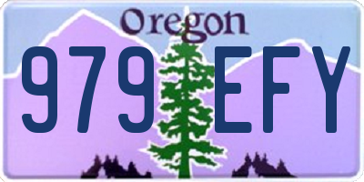 OR license plate 979EFY