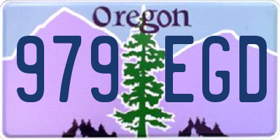 OR license plate 979EGD