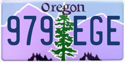 OR license plate 979EGE