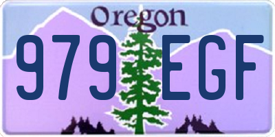 OR license plate 979EGF
