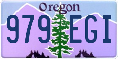 OR license plate 979EGI