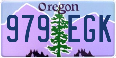OR license plate 979EGK