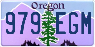 OR license plate 979EGM