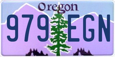 OR license plate 979EGN
