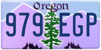 OR license plate 979EGP