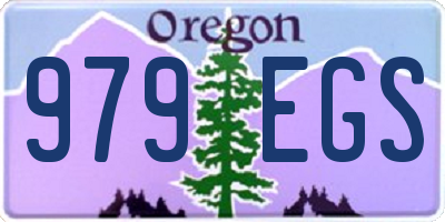 OR license plate 979EGS