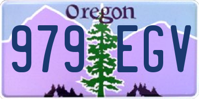 OR license plate 979EGV