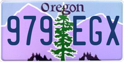 OR license plate 979EGX