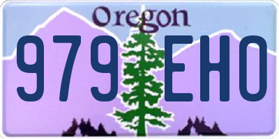 OR license plate 979EHO