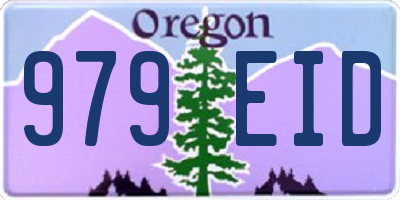 OR license plate 979EID