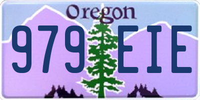 OR license plate 979EIE