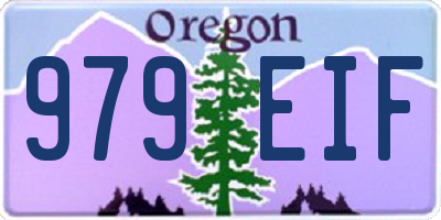 OR license plate 979EIF