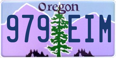 OR license plate 979EIM