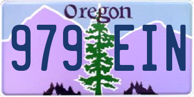 OR license plate 979EIN