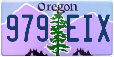 OR license plate 979EIX