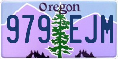 OR license plate 979EJM