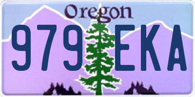 OR license plate 979EKA