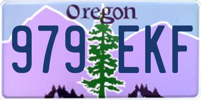OR license plate 979EKF