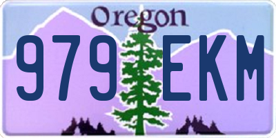 OR license plate 979EKM