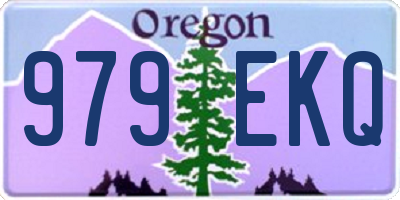 OR license plate 979EKQ