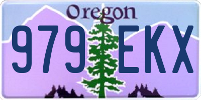 OR license plate 979EKX