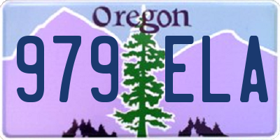 OR license plate 979ELA