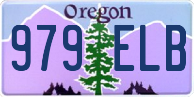 OR license plate 979ELB