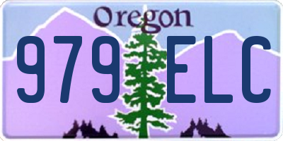 OR license plate 979ELC