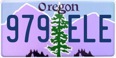 OR license plate 979ELE