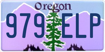 OR license plate 979ELP