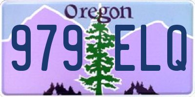 OR license plate 979ELQ
